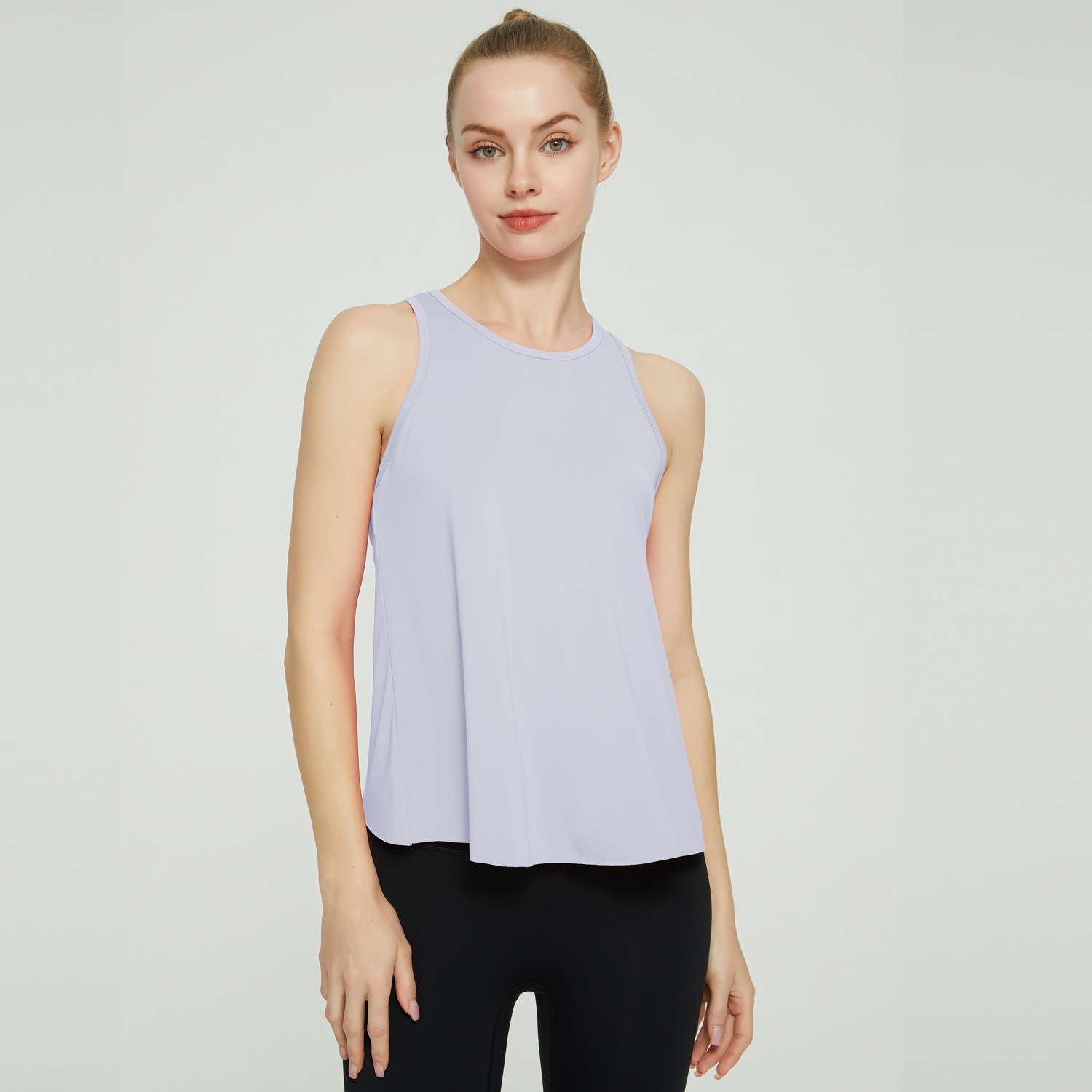 Swallowtail back slit loose yoga cover-up 10